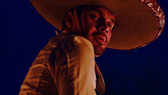 Closeup of man in sombrero