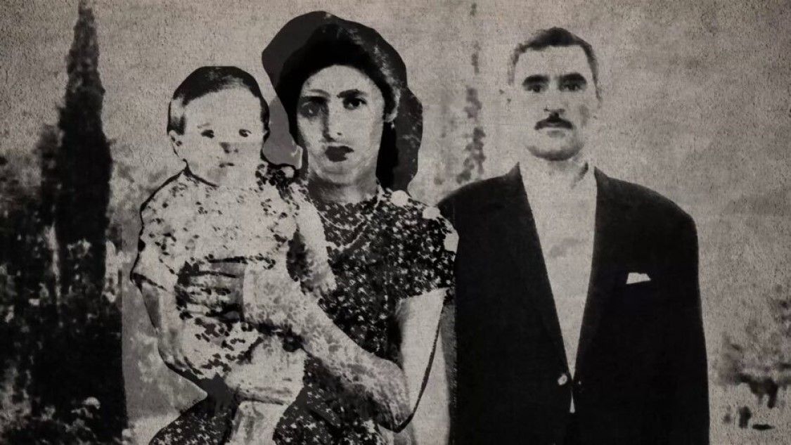 an old portrait of a family