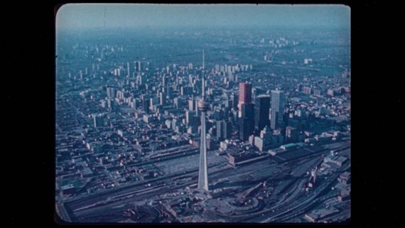 Aerial view of CN Tower