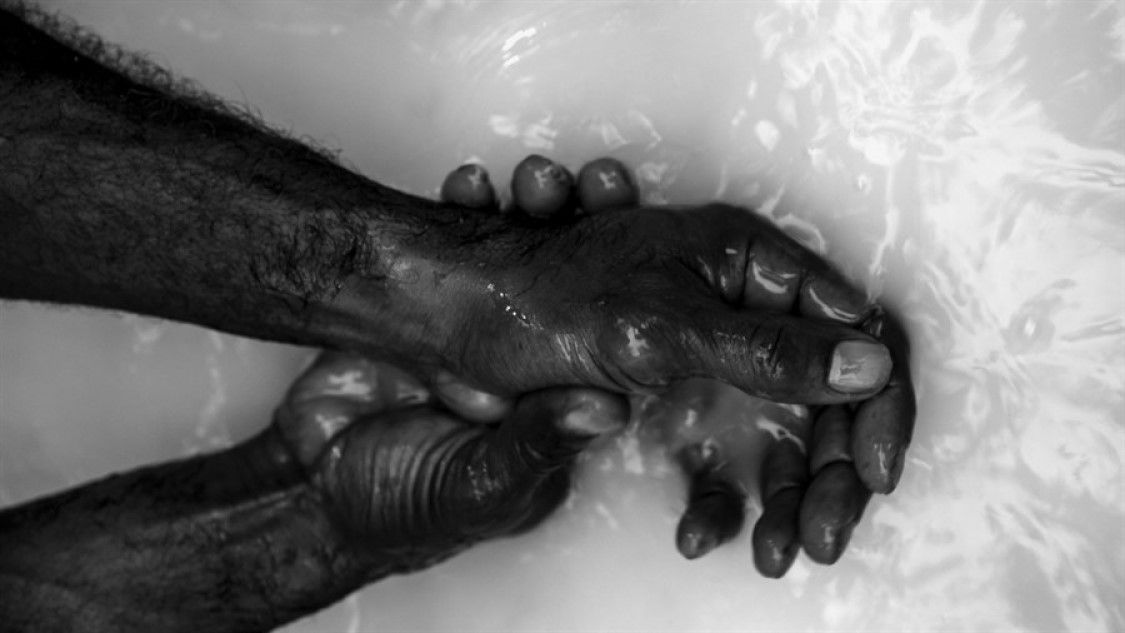 hands being washed