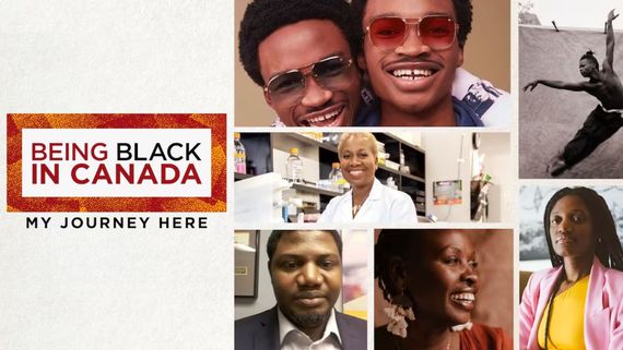 being black in canada with a collage of people