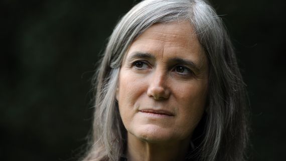 Closeup of Amy Goodman
