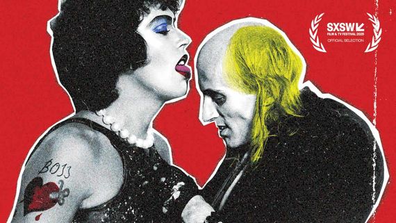 Tim Curry in drag with Richard O'Brien