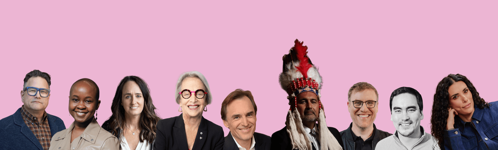 A variety of headshots