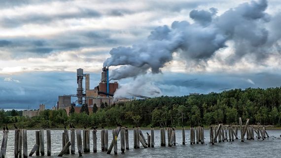 a mill in the distance