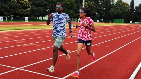 two runners on a track